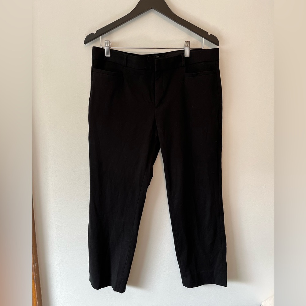 Banana Republic Black Sloane Fit Ankle Length Work Pants Size 12
